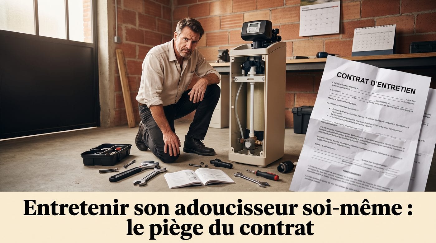 Entretenir son adoucisseur soi-même : le piège du contrat