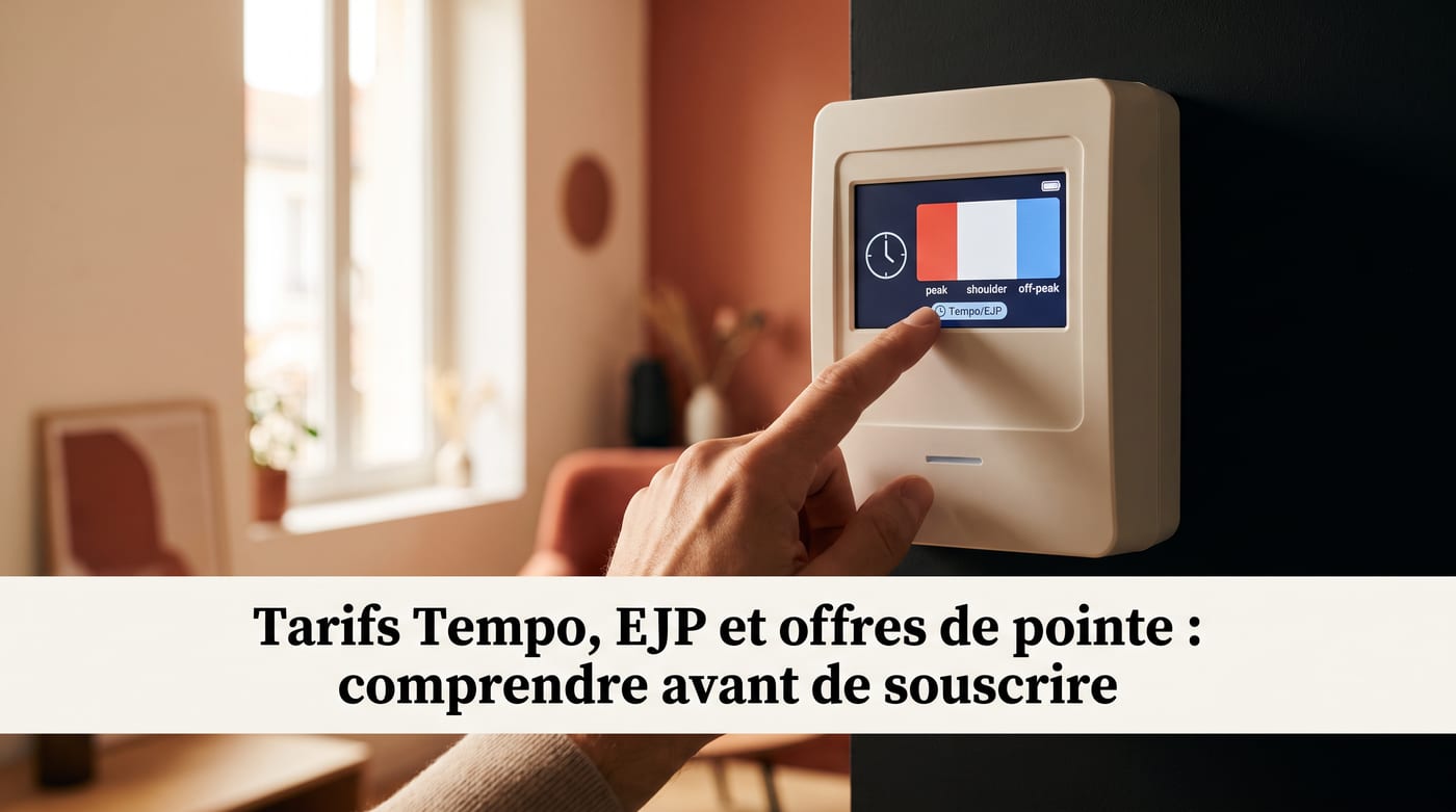 Illustration de couverture : Tarifs Tempo, EJP et offres de pointe : comprendre avant de souscrire