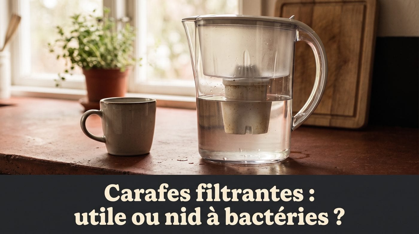 Carafes filtrantes : utile ou nid à bactéries ?