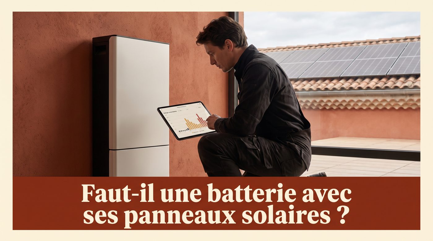 Faut-il une batterie avec ses panneaux solaires ? Le vrai calcul 2026