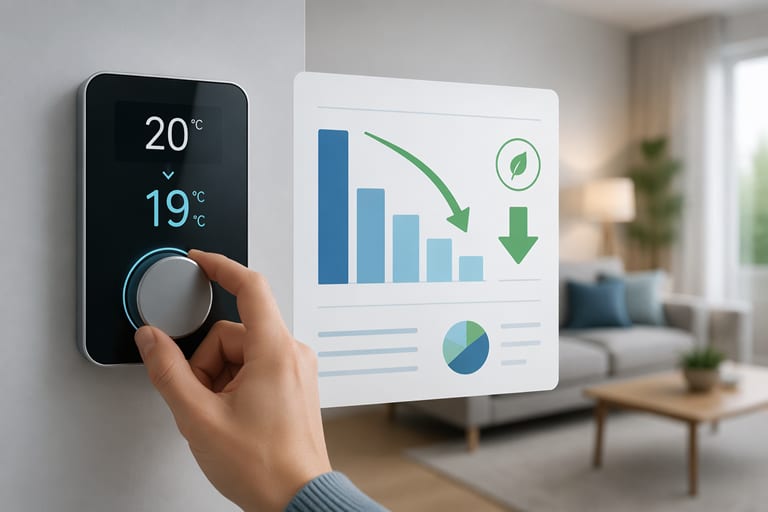 Illustration de couverture : Baisser le chauffage de 1°C = 7% d'économie : mythe ou vrai ?