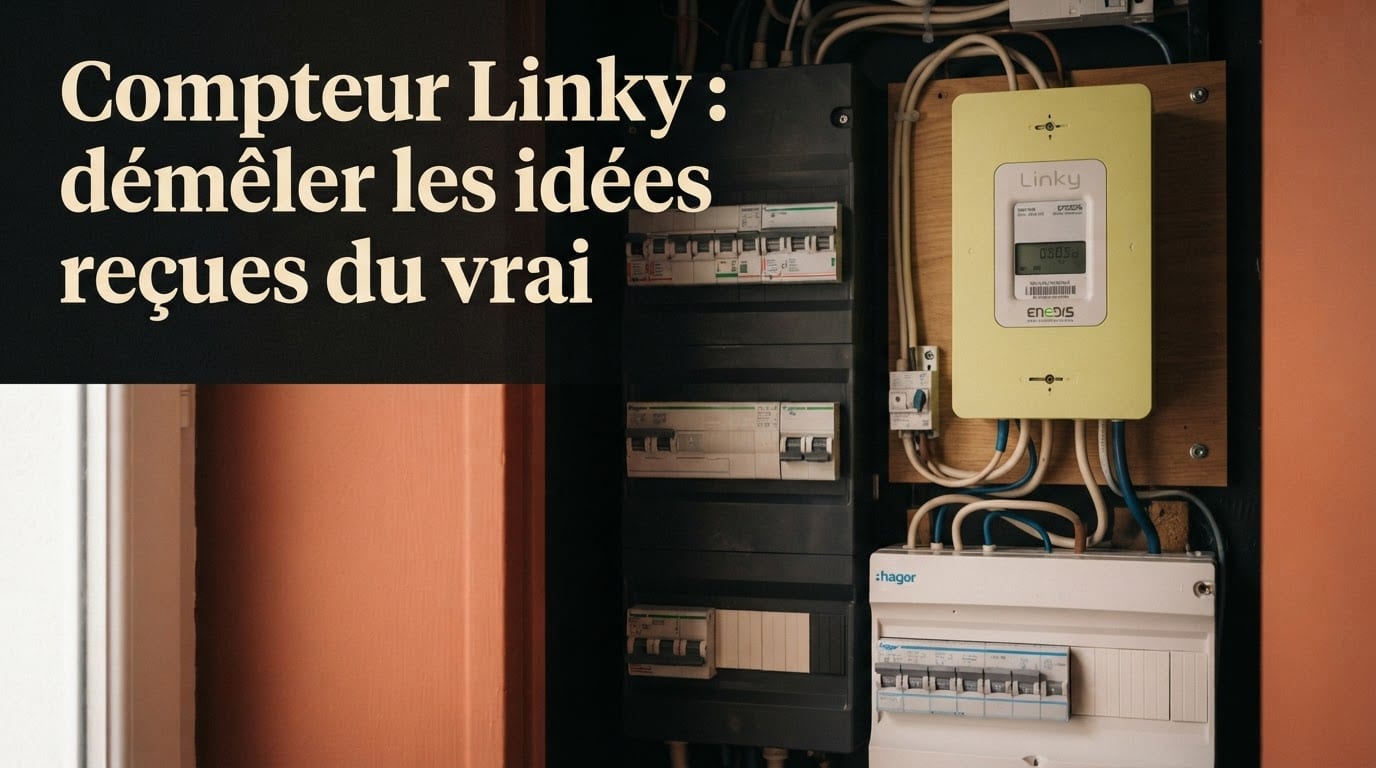 Illustration de couverture : Compteur Linky : démêler les idées reçues du vrai