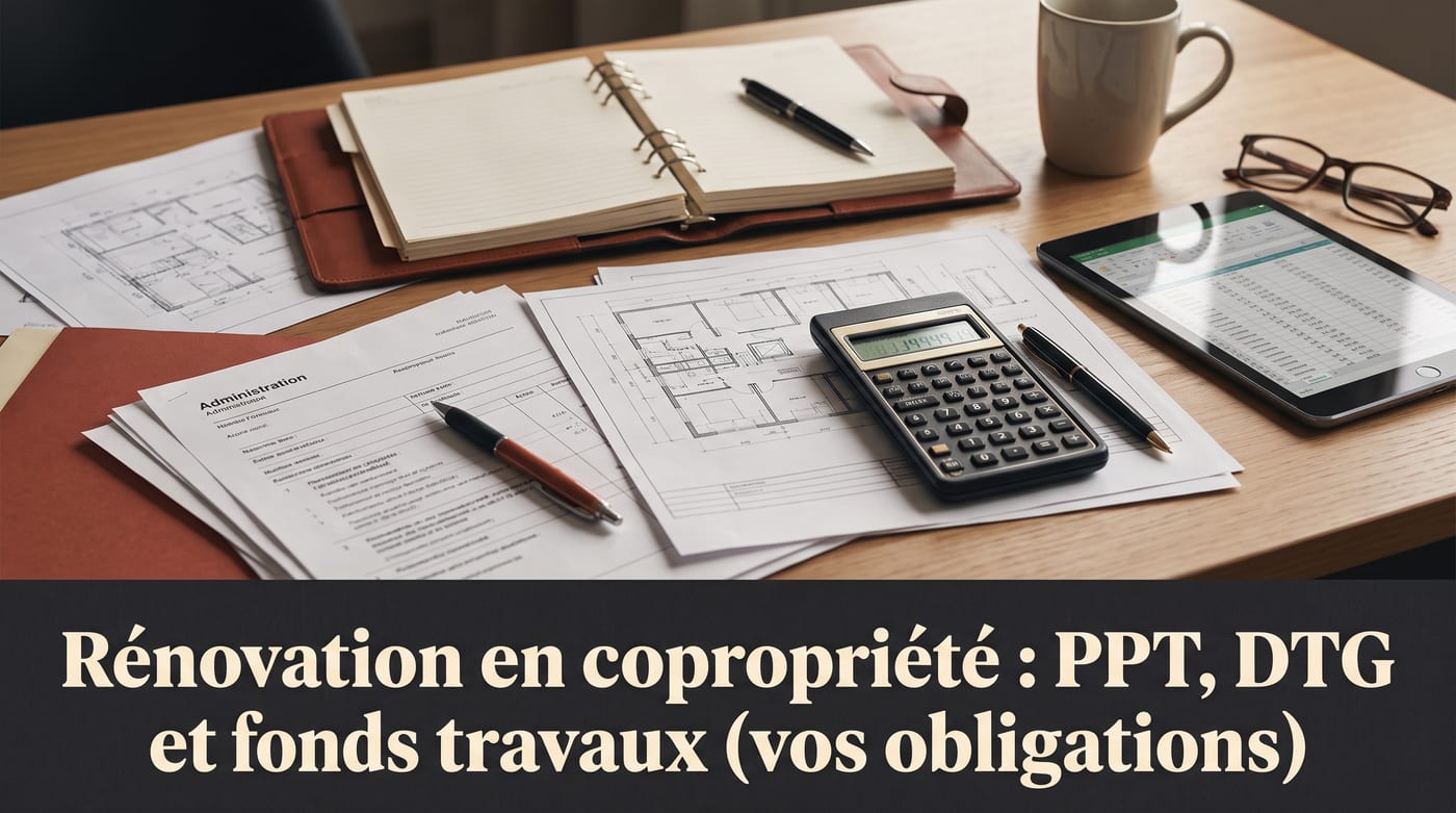 Illustration de couverture : Rénovation en copropriété : PPT, DTG et fonds travaux (vos obligations)