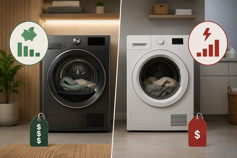 Illustration de couverture : Sèche-linge à pompe à chaleur : l’économie réelle vaut-elle le surcoût ?