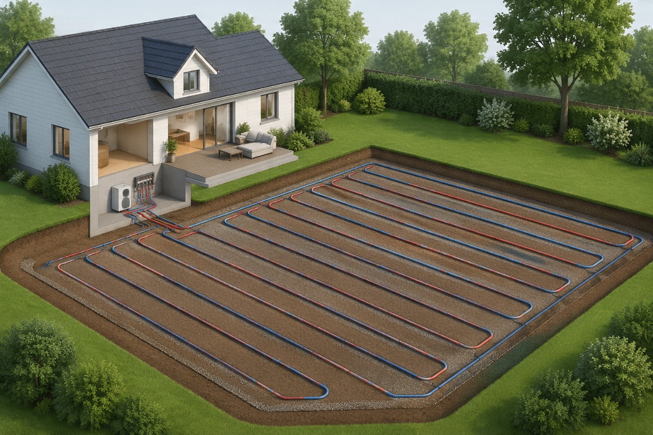 Géothermie horizontale : quelle surface de jardin faut-il vraiment ?