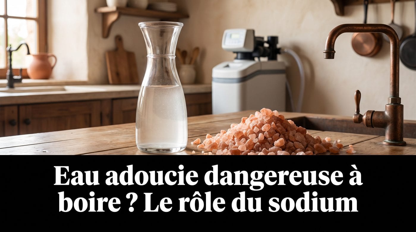 Eau adoucie dangereuse à boire ? Le vrai rôle du sodium