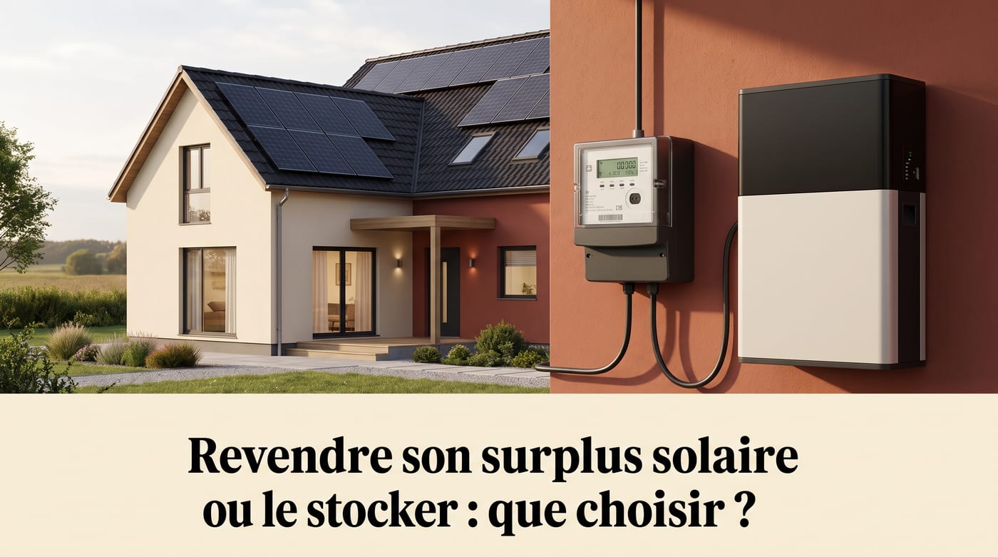 Illustration de couverture : Revendre son surplus solaire ou le stocker : que choisir ?