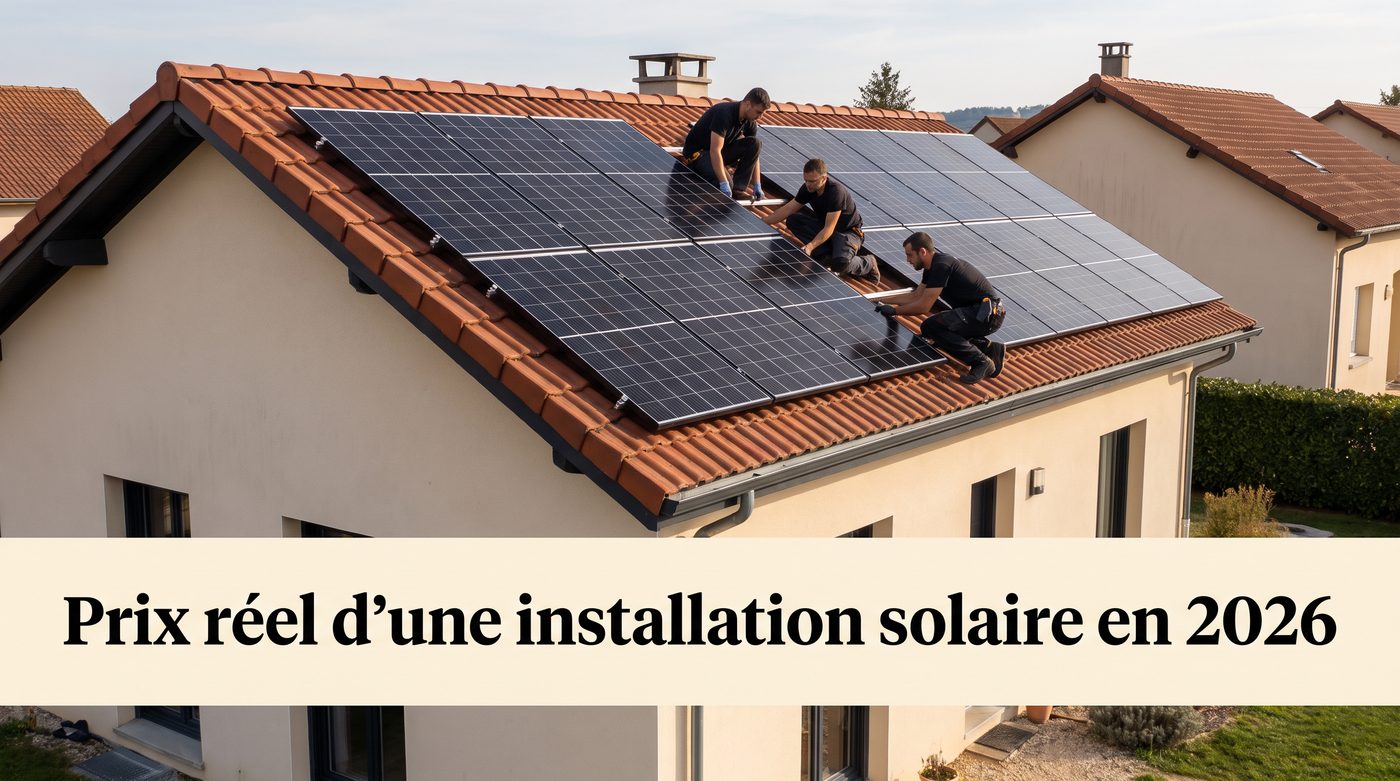 Prix réel d'une installation solaire (3, 6, 9 kWc) en 2026 et reste à charge