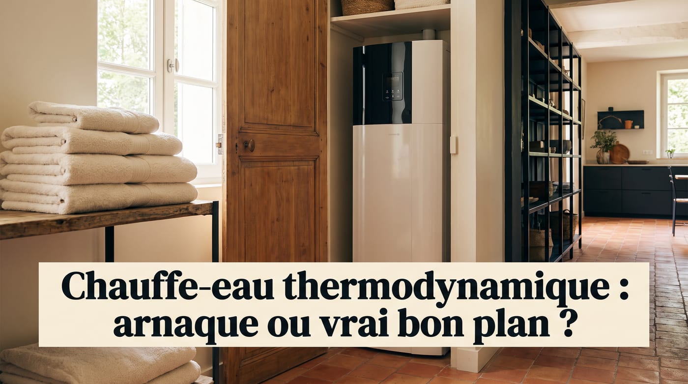 Illustration de couverture : chauffe-eau thermodynamique, bon plan ou arnaque