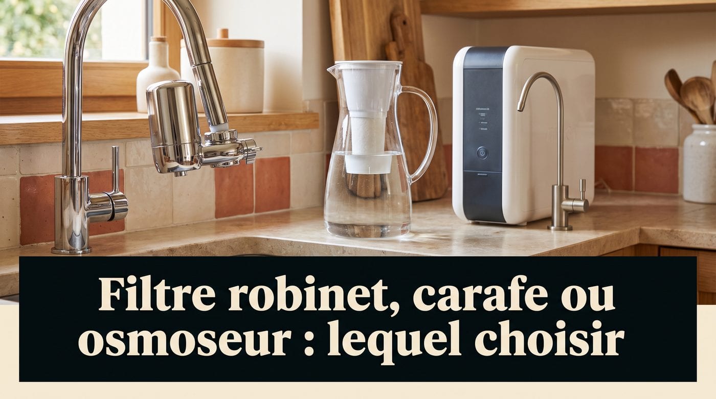 Filtre robinet, carafe ou osmoseur : lequel choisir