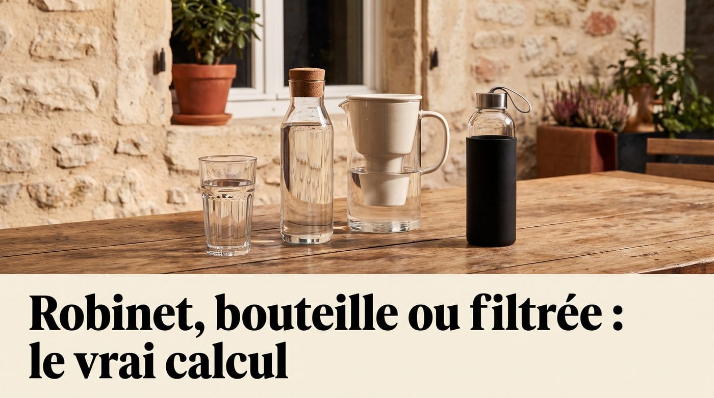 Robinet, bouteille ou filtrée : le vrai calcul